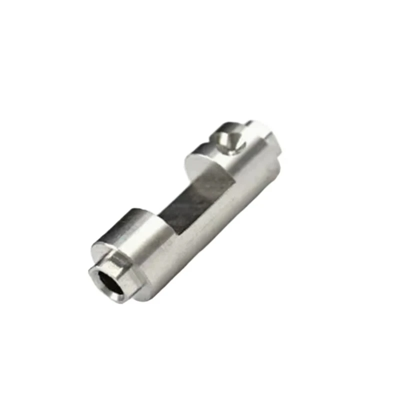 

Stainless steel precision CNC machined special-shaped connecting shaft sleeve Customized multi-cavity mechanical connectors