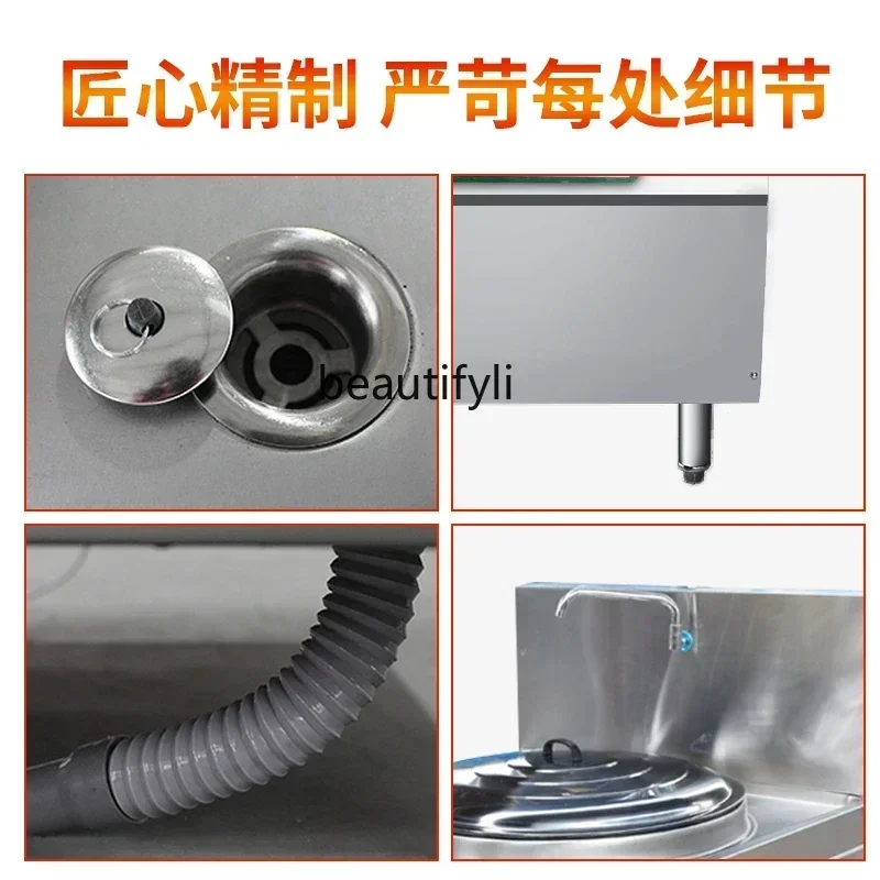 ltCommercial electric large pot stove large capacity beef and mutton soup stainless steel boiler restaurant electric wok