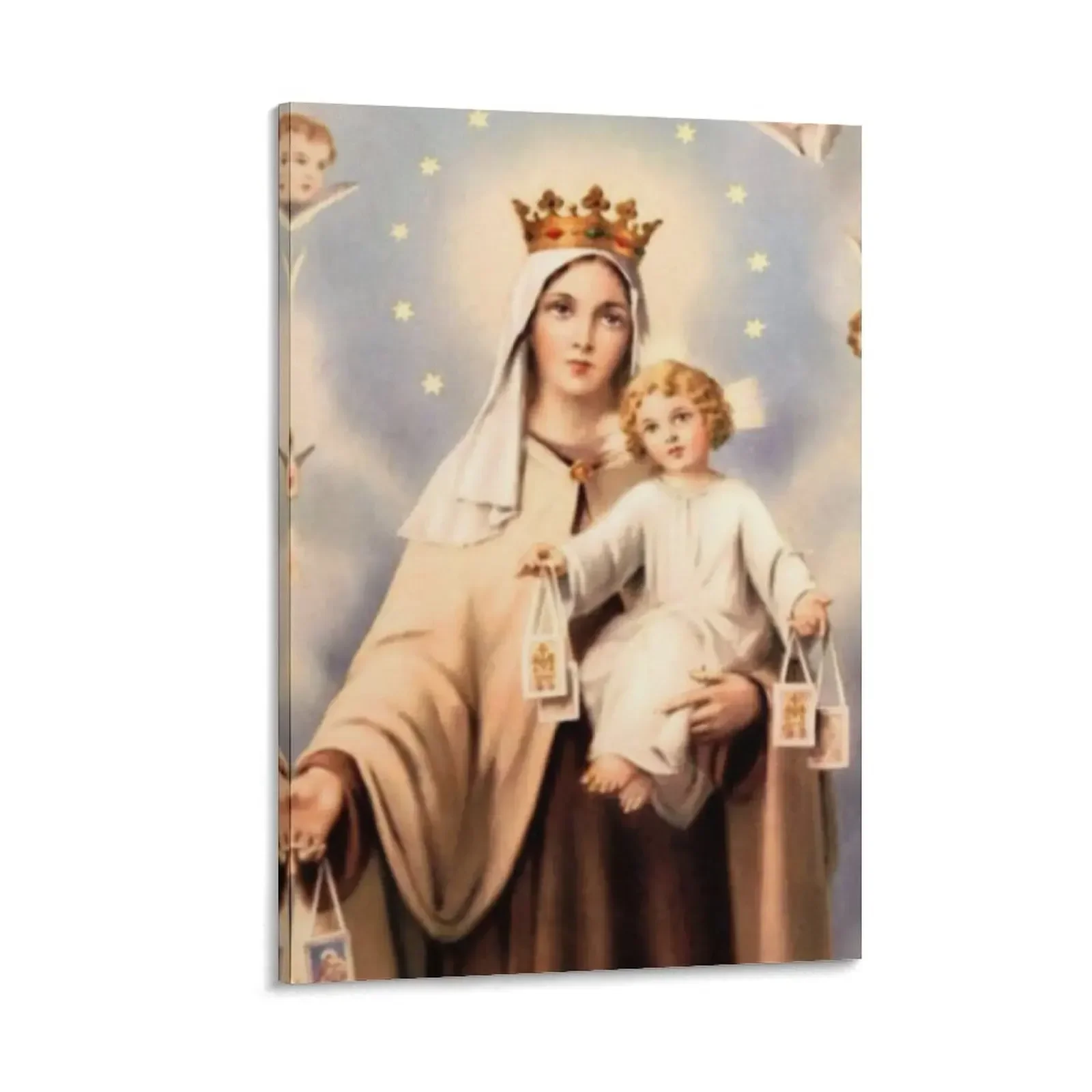 

Our Lady of Mount Carmel 5 Canvas Painting korean room decor Home decoration anime poster home and decoration