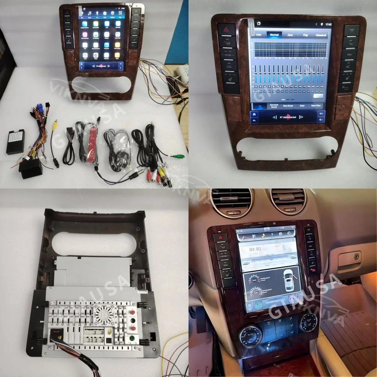 Car Radio Multimedia Player with GPS Navigation for Mercedes Benz ML W164 W300 ML350 ML450 ML500 GL X164 G320 GL350 GL450 GL500