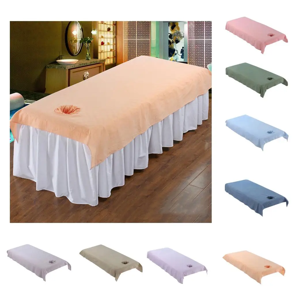 Massage Table Sheet Set Easy Clean Cotton Mattress Pad for Massage Table Spa Wellness Clinic