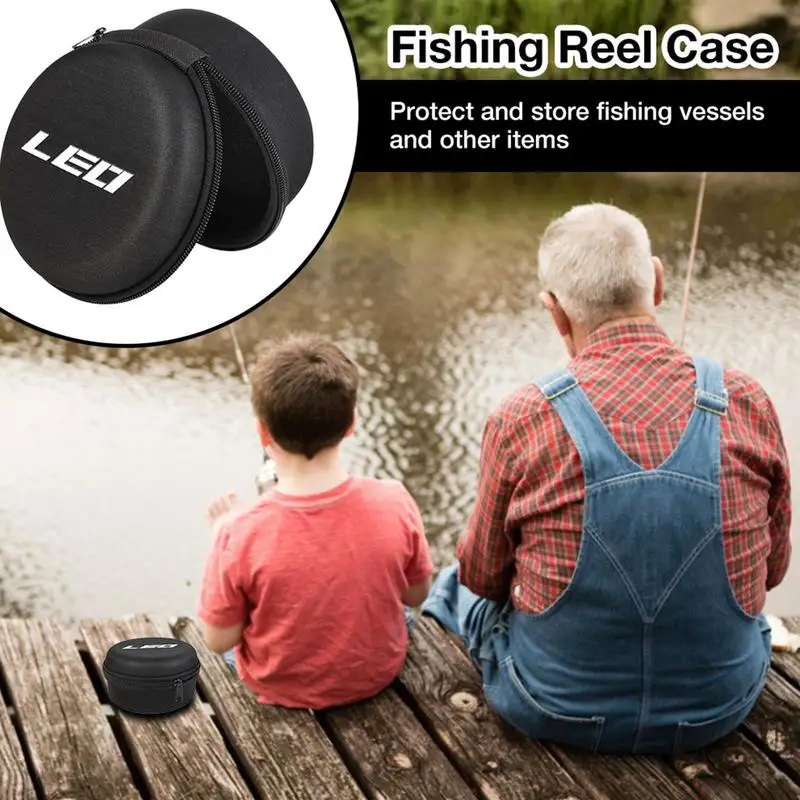 Portable EVA Fishing Reel Bag Protective Case Cover 12cm Fly Fishing Reel Bag Raft Reel Bag Fishing Gear