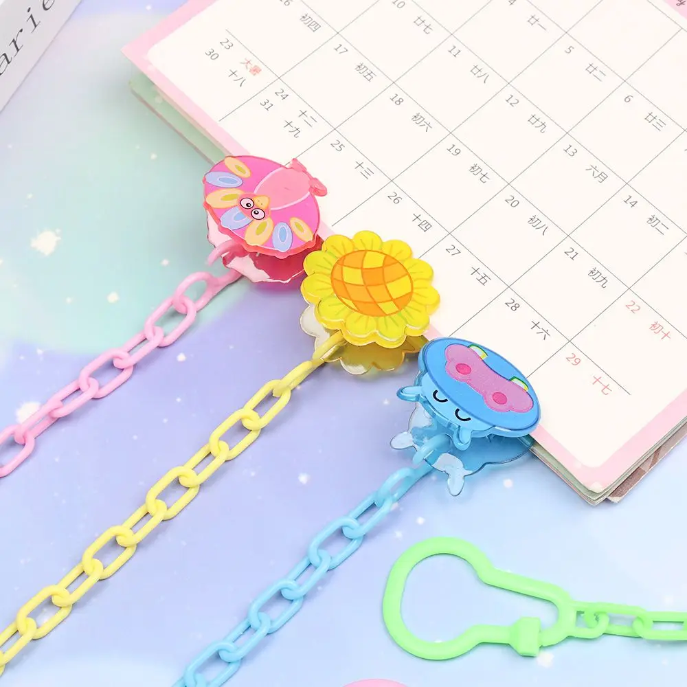 Fashion Cartoon Animal Safety Nipple Clasps Pacifier Chain Clip Soother Clip Anti-Drop Hook