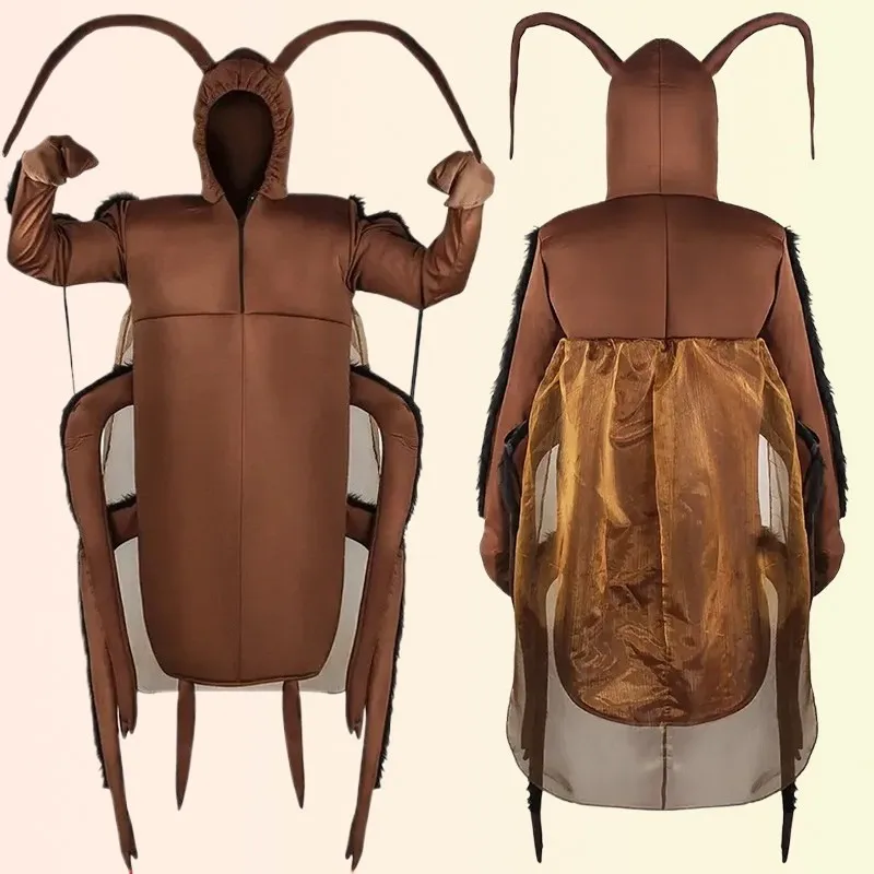Disfraz de Cucaracha para Adultos, Accesorios de Halloween, Ropa Divertida y Única, Tallas Surtidas para Fiestas y Actuacione...