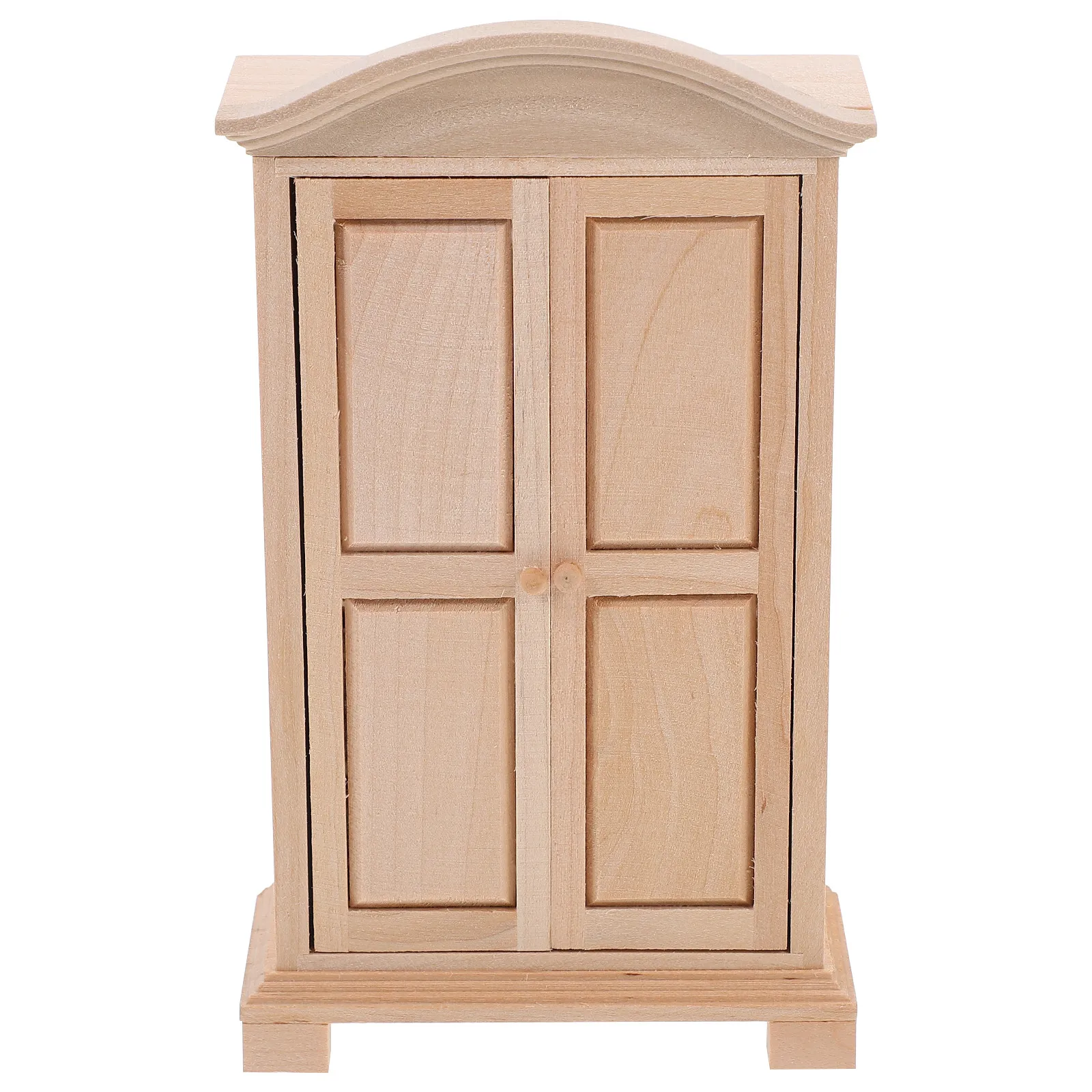 

Miniature Wood Closet Dollhouse Furniture Realistic Tiny Wardrobe for Living Room Bedroom Decor Mini Storage Cabinet
