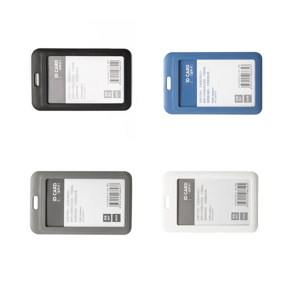 

Набор из 3 профессиональных чехлов для бейджей сотрудников, пыльно-синий, держатель для ID-карт, защита для проездных, легкий держатель для удостоверений, с ремешком на шею