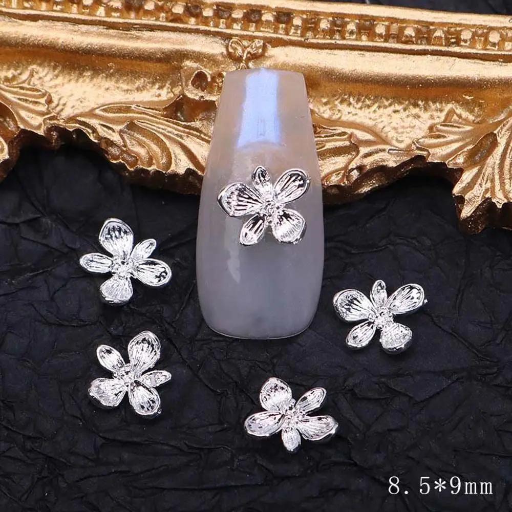 Charms Women Flowers Manicure Accessories Bowknot Nail Art Jewelry Nail Rhinestones Bow Nail Decorations 3D Nail Art Drills