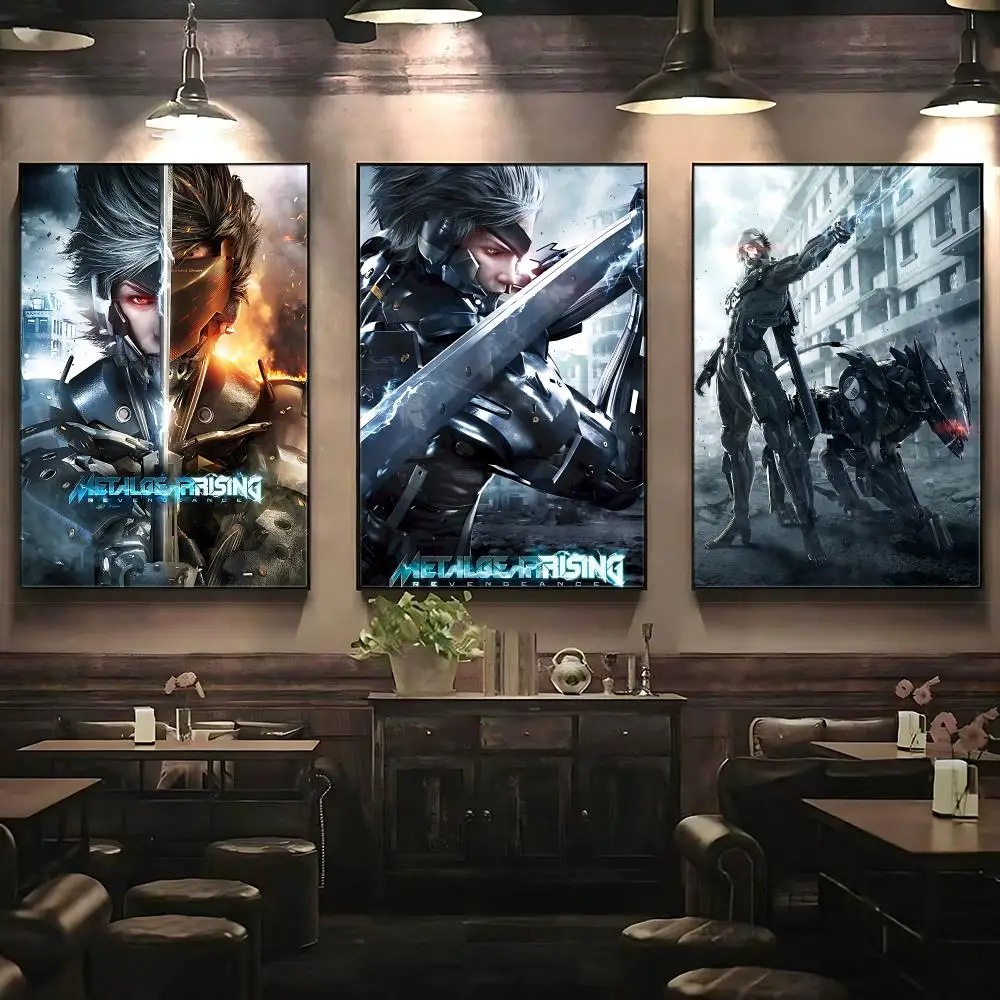 game Metal Gear Rising Revengeance Poster Poster HD Printing Premium Style for Home Decor for Bedrooms Hallways Cafes Gift