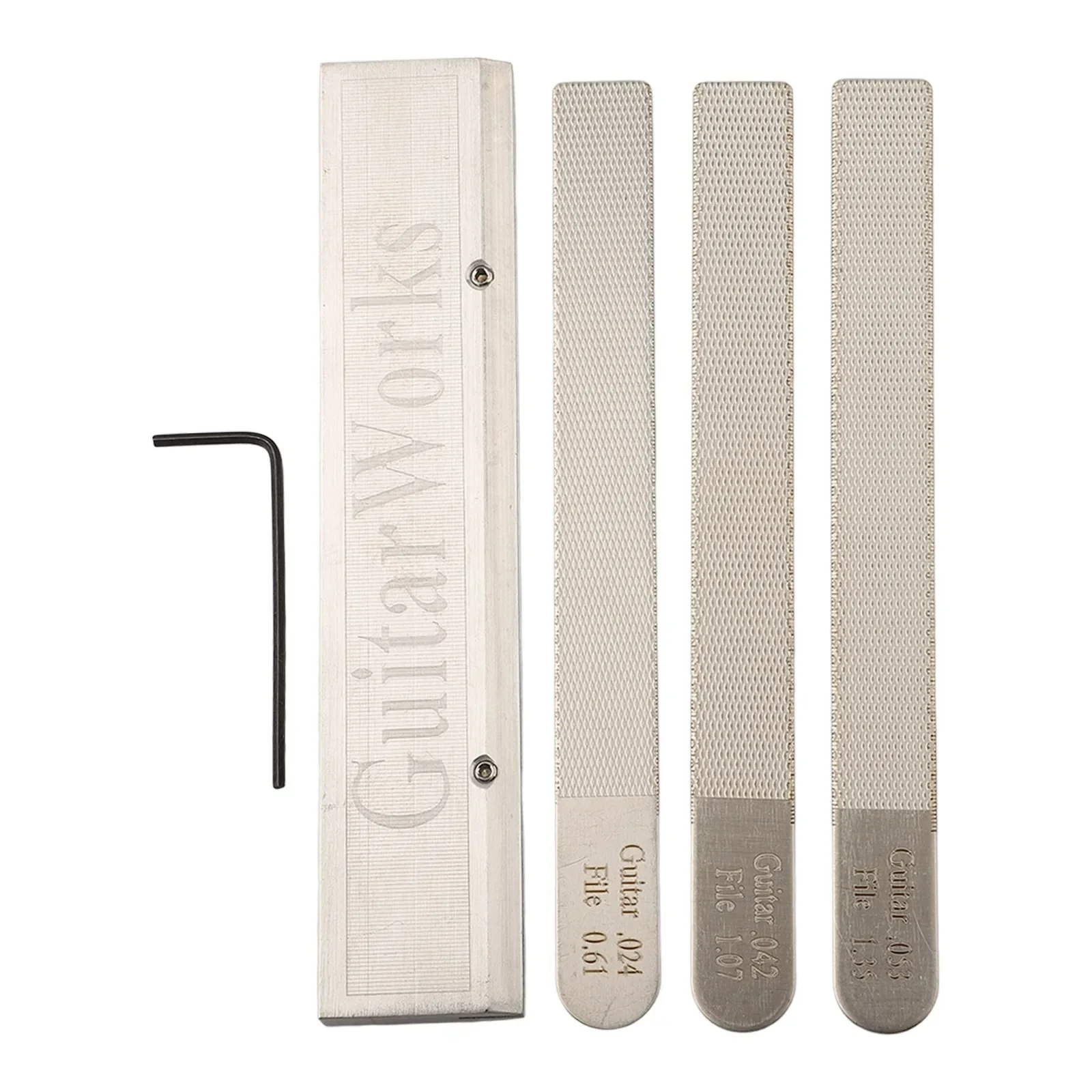 4PCS/Set Guitar Nut Files Fret Crowning Slot Filing Luthier Repair Tools Kit Guitar Pinsil Diamond File (9024 042 053)