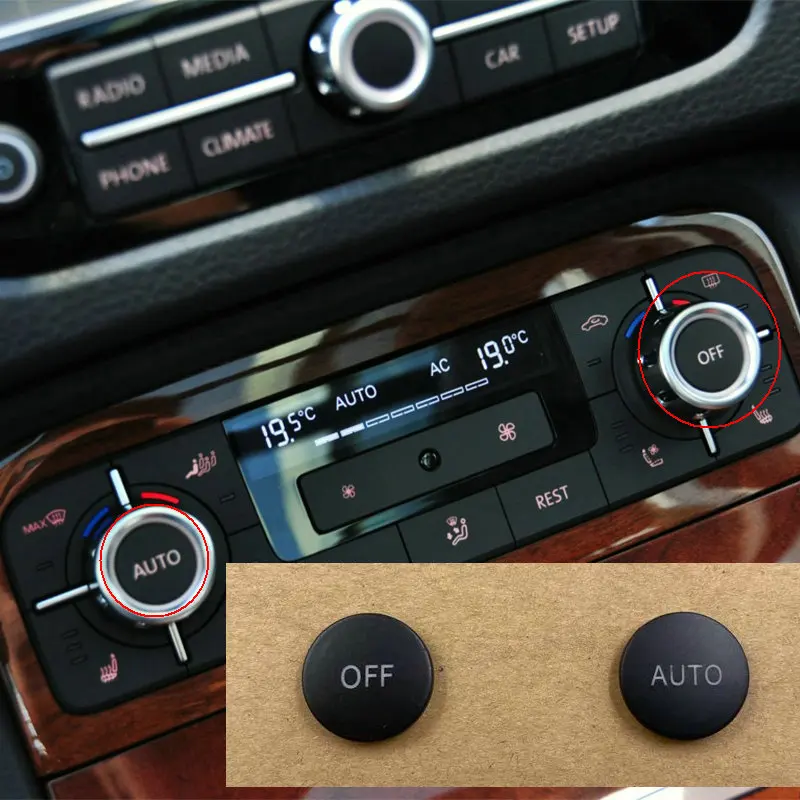 apply to Touareg  Air conditioning switch panel switch cover OFF AUTO cover