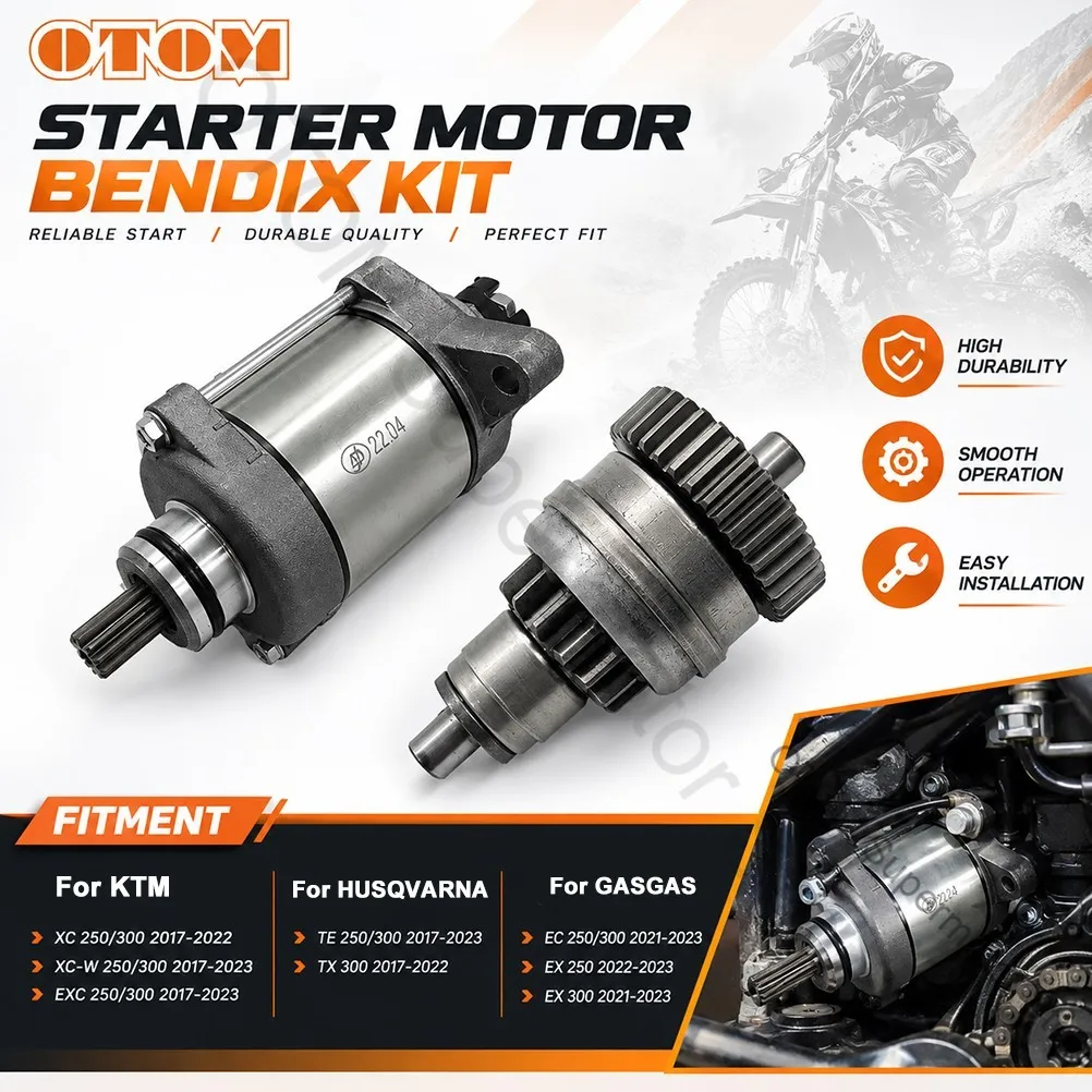 2017-2023 For KTM HUSQVARNA GASGAS Motorcycle Starter Motor Bendix Kit Engine Drive Idler Gear XC XCW EXC TE TX EC EX 250 300