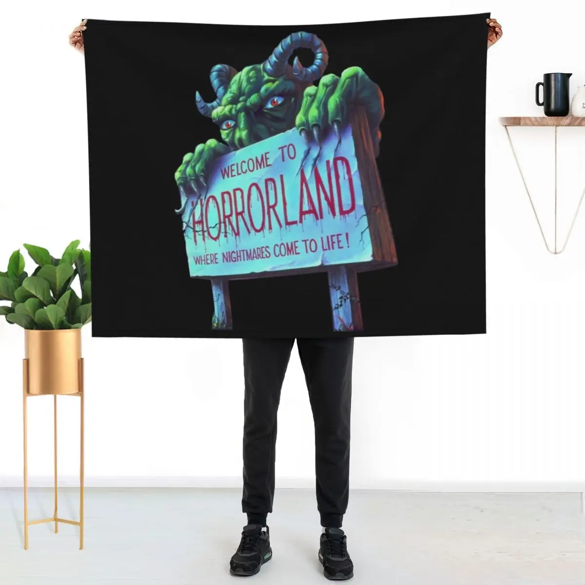 Horrorland Pullover Throw Blanket Beach Thermals For Travel warm for winter For Sofa Thin anime Moving Blankets