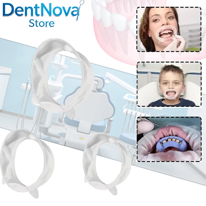 

4pcs Dental Cheek Retractor 3D O Ring Rubber Mouth Opener for Oral Treatment Expander
