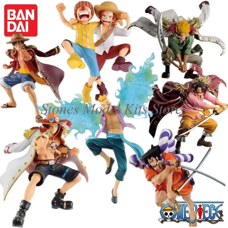 

In Stock Original Bandai One Piece Luffy Gol D Roger Edward Newgate Kozuki Oden Shanks Buggy Marco Portgas D Ace Model Figure