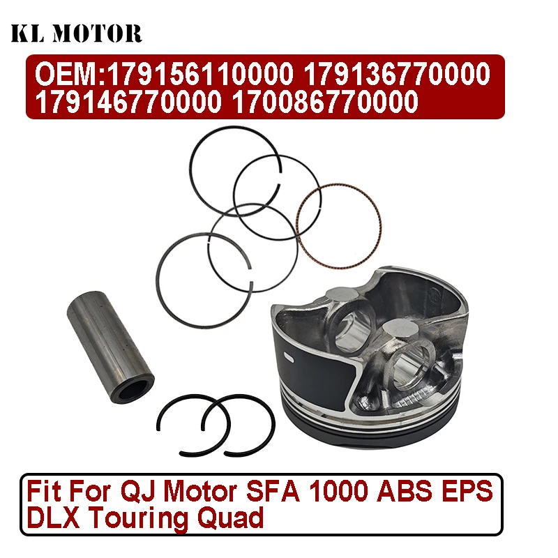 

Piston kit Fit For QJ Motor SFA 1000 ABS EPS DLX Touring Quad 179156110000 179136770000 179146770000 170086770000