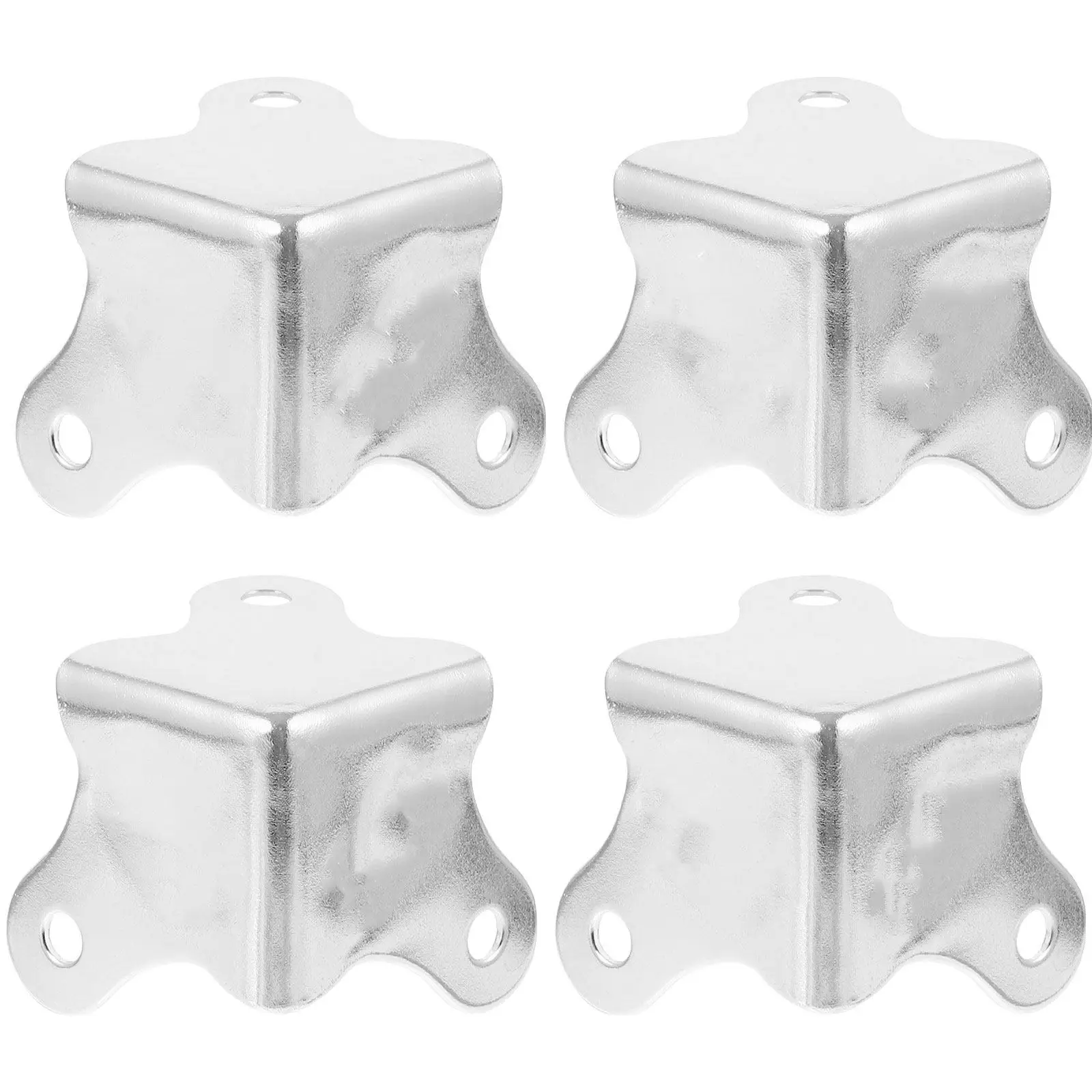 4Pcs High Quality Stainless Steel Corner Protectors Box Safety Guards Modern Decorative Metal Edge Protectors for Cabinets Stage