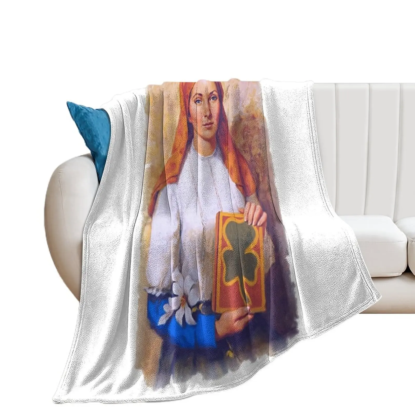 

Одеяло с рисунком Saint Dymphna, многофункциональные одеяла для дивана и кровати