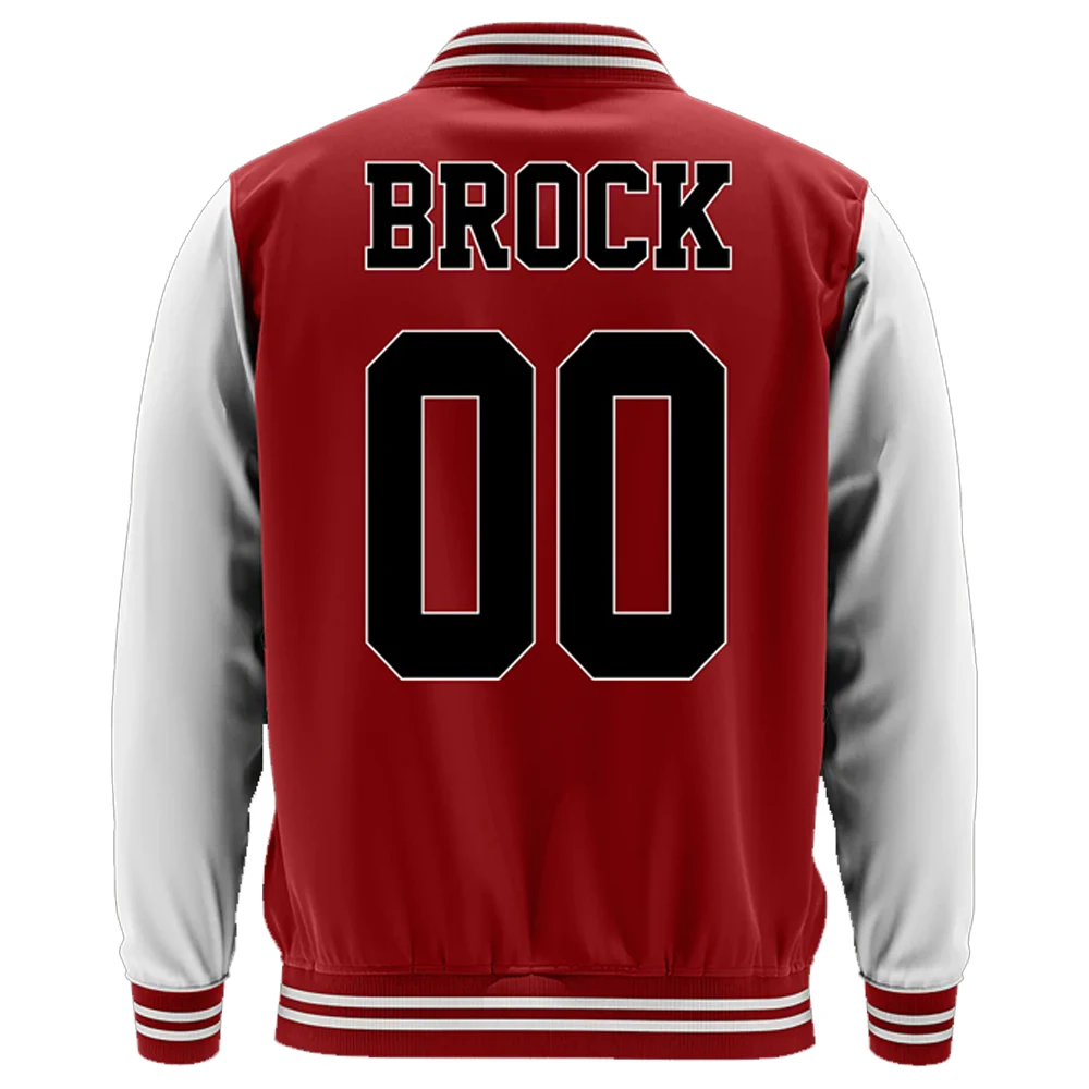 Colby Brock Red Varsity Jacket Long Sleeve Baseball Uniform XPLR Sam and Colby Merch Couples Wear 2022 Casual Style Clothes