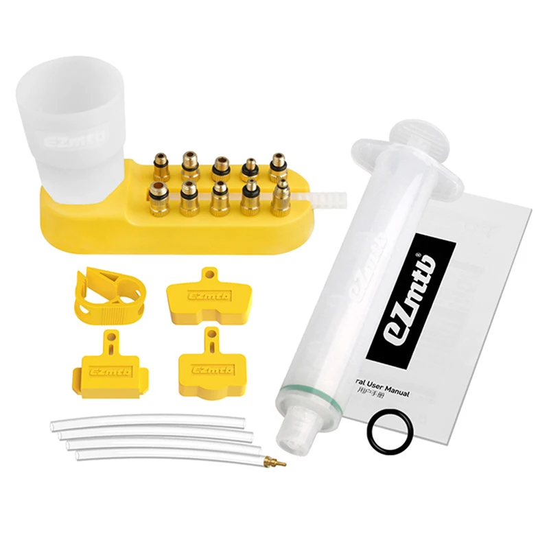 Hydraulic Disc Brake Oil Bleed Tool Kit Universal MTB Road Bike Brake Oil Change Funnel Copper Adapter Maintenance Tools BC0710