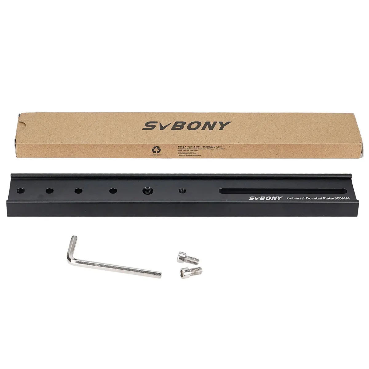 SVBONY Placa de montaje de cola de milano estilo Vixen para telescopio negro 4,72 pulgadas/120 mm 8,26 pulgadas/210 mm 11,81 pulgadas/300 mm SV219