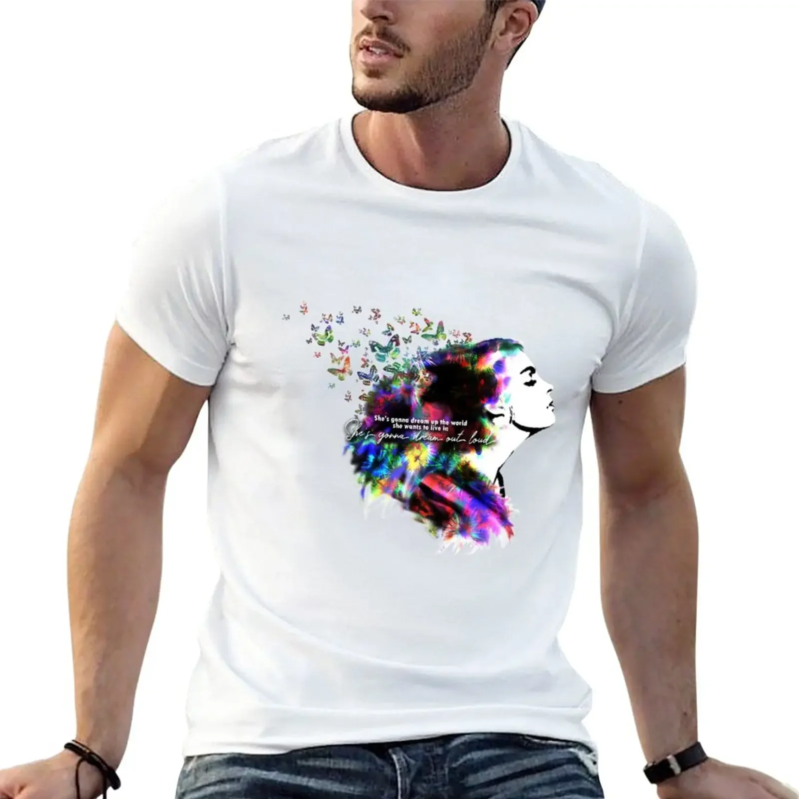 New u2 zooropa girl dreaming T-Shirt graphics  shir Aesheic clohing  shirs for men