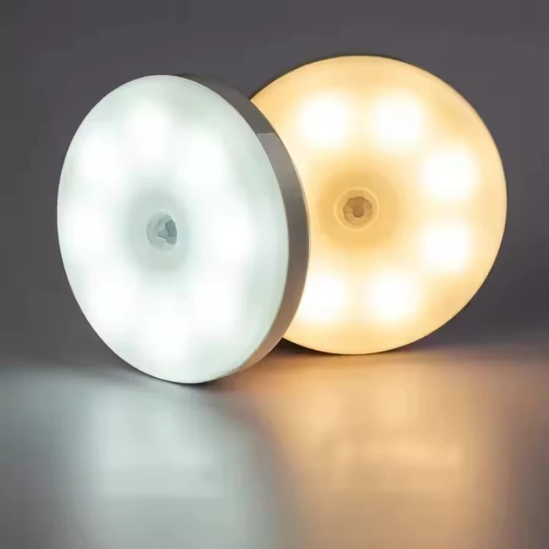 

LED Night Lights for Bedroom Motion Sensor Night Lamp Kids Gift USB Charging Human Body Sensing Wireless Magnetic Night Light