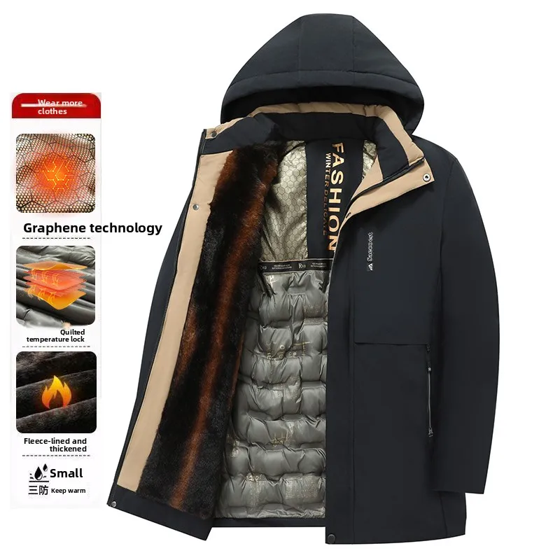 

Уличная альпинистская ветрозащитная дышащая хлопковая одежда для кемпинга, мужская зимняя модная трендовая куртка из плотного хлопка