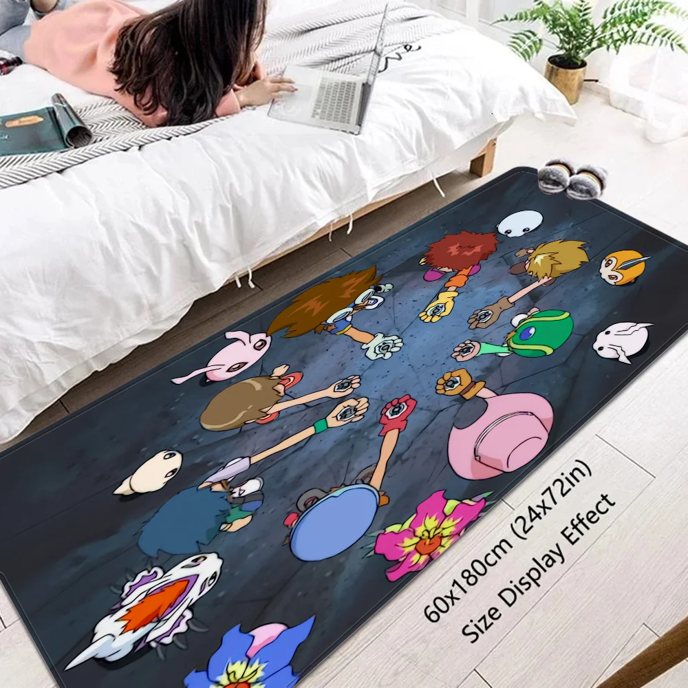 Digimon-Adventure Monster Floor Mat Floor Mat INS Style Soft Bedroom Floor House Laundry Room Mat Anti-skid Household Carpets