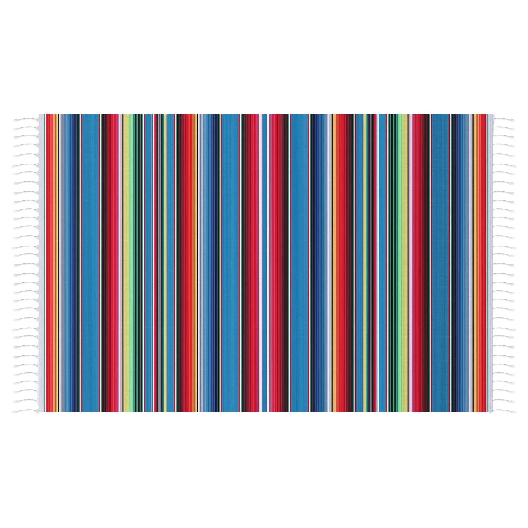 Mexicaanse Deken Sarape Picknick Tapijt Gooien Tafelkleed Hot Rod Voor Yoga Party, 120X180Cm