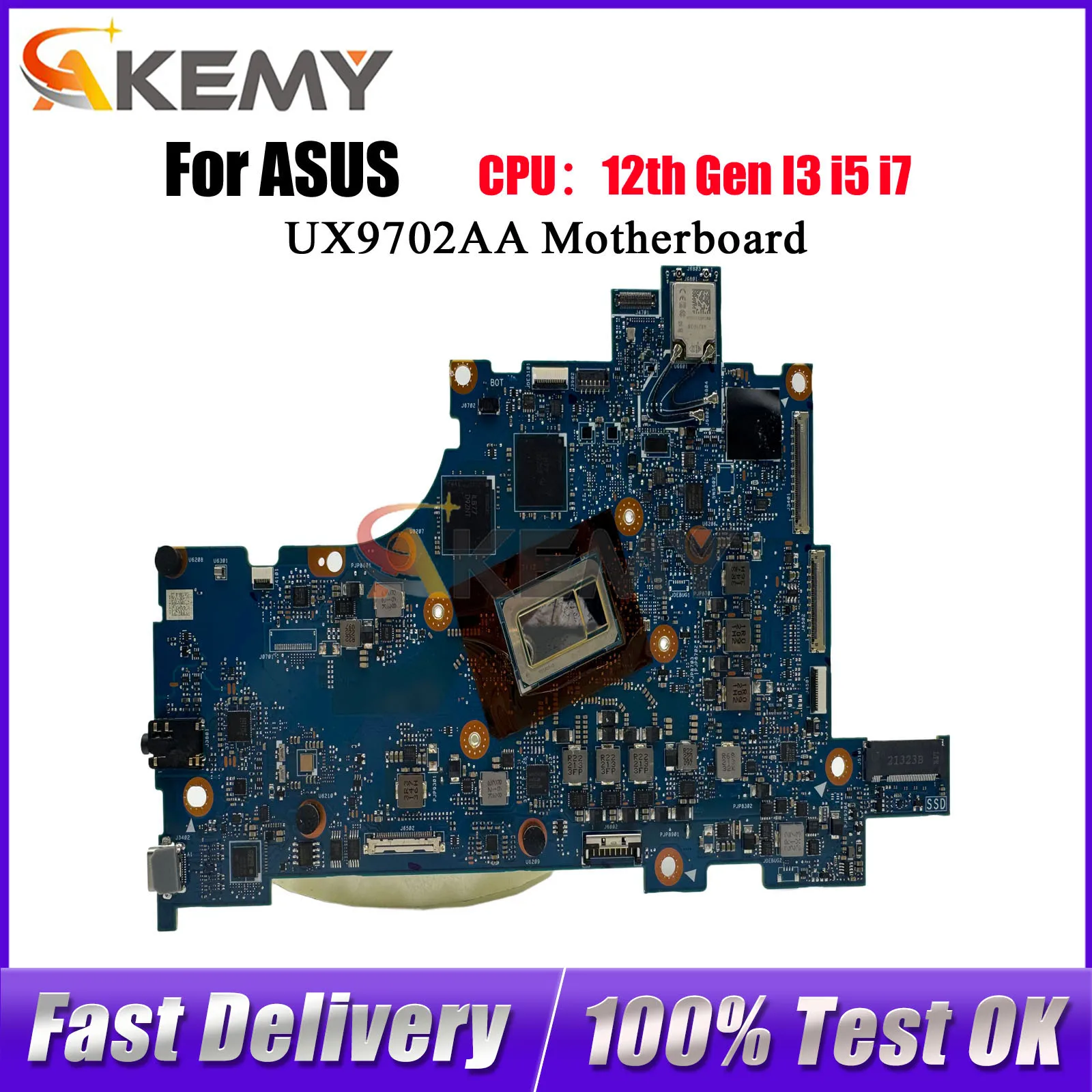 

Материнская плата для ноутбука ASUS ZenBook UX9702AA UX9702A с процессорами 12-го поколения I3, I5, I7, 100% протестирована, быстрая доставка.