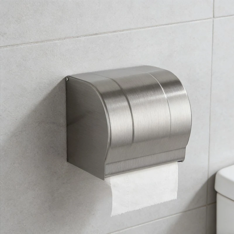 

1 шт. Многофункциональный настенный водонепроницаемый держатель для рулонной бумаги из высококачественной нержавеющей стали, настенный держатель для салфеток для ванной комнаты