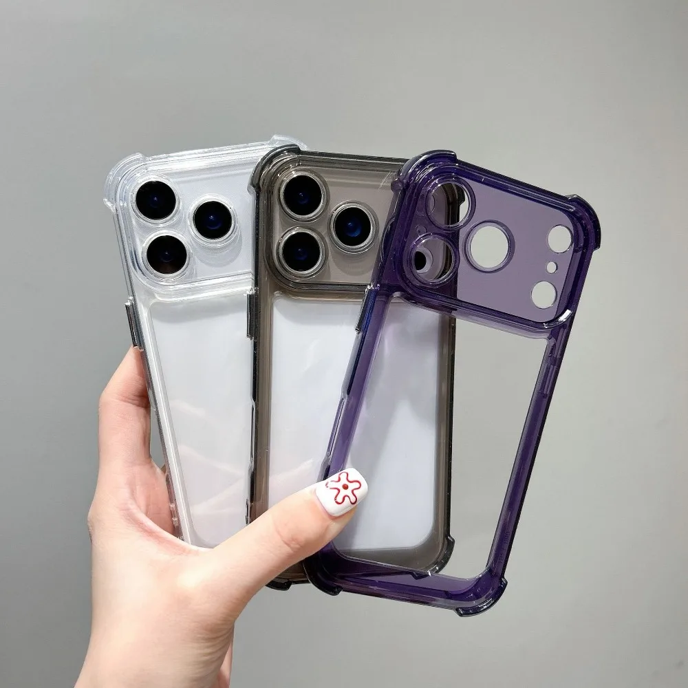 Luxuriöse, stoßfeste, transparente Handyhülle für iPhone 17 Pro 17 Air 16 15 14 13 12 11 17 Pro Max, klare, weiche Bumper-Hüllen