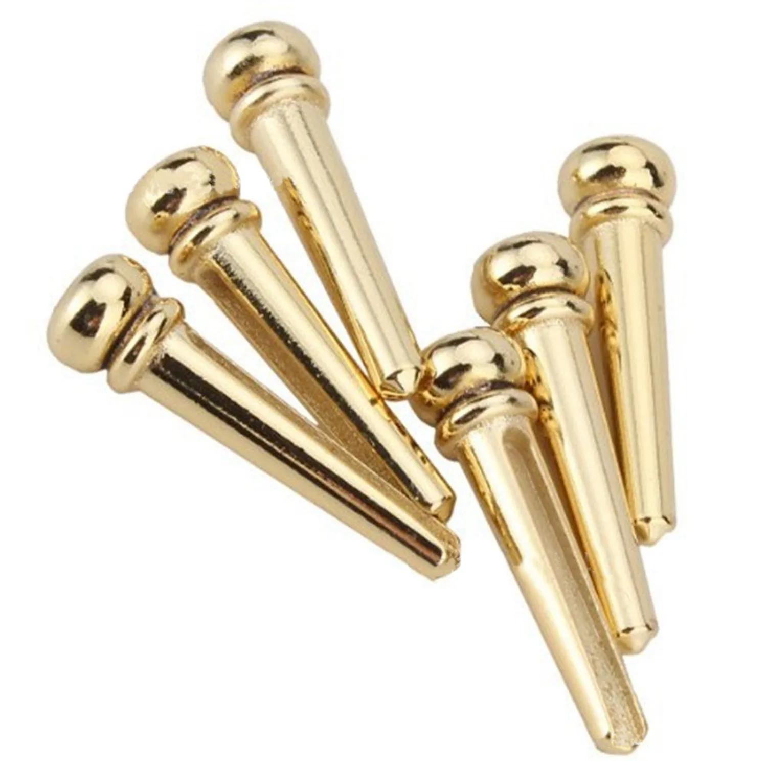 

ABVB-6Pcs Guitar Brass Bridge Pins Saddle Nut Replacement Parts For Acoustic Guitar & 6 Pieces Guitar String Tuning Key Pegs/Mac