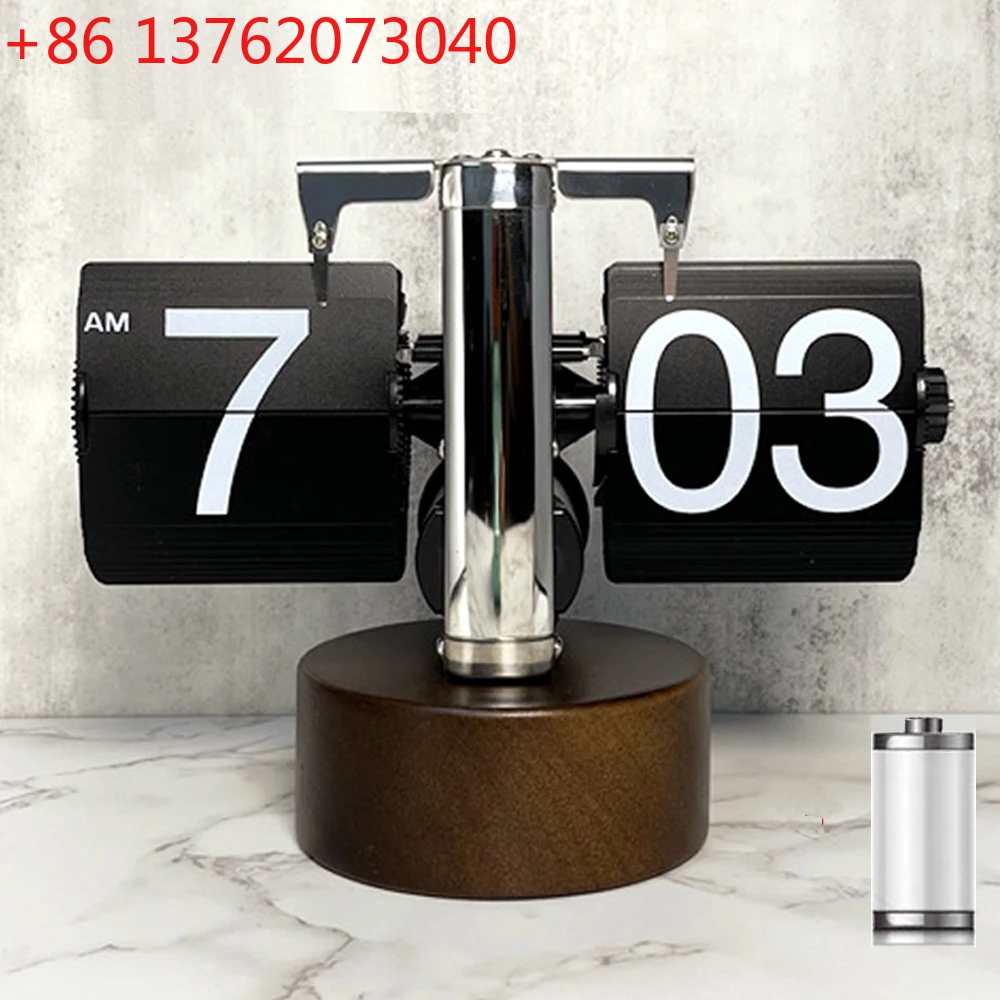 

Automatically Flipping Clock with Time Page Turning.Full of Sense of Technology.For Home Decoration.Battery Included as Gift