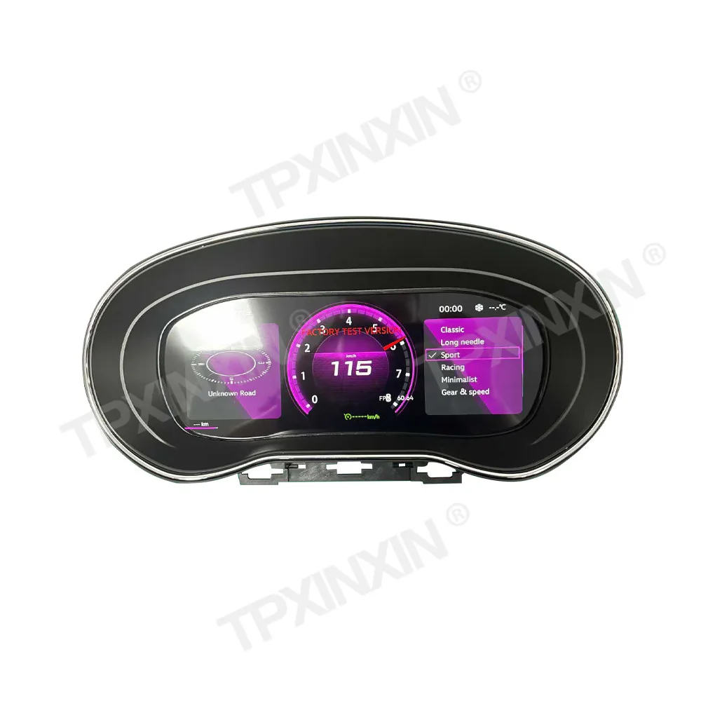 

Цифровая приборная панель LCD для Volkswagen Polo 2009-2016: дисплей, спидометр, головное устройство, экран измерений