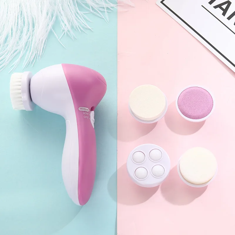 Nova Escova Facial Elétrica 5 em 1, Dispositivo de Limpeza Facial, Ferramentas de Limpeza Facial DDXLS01