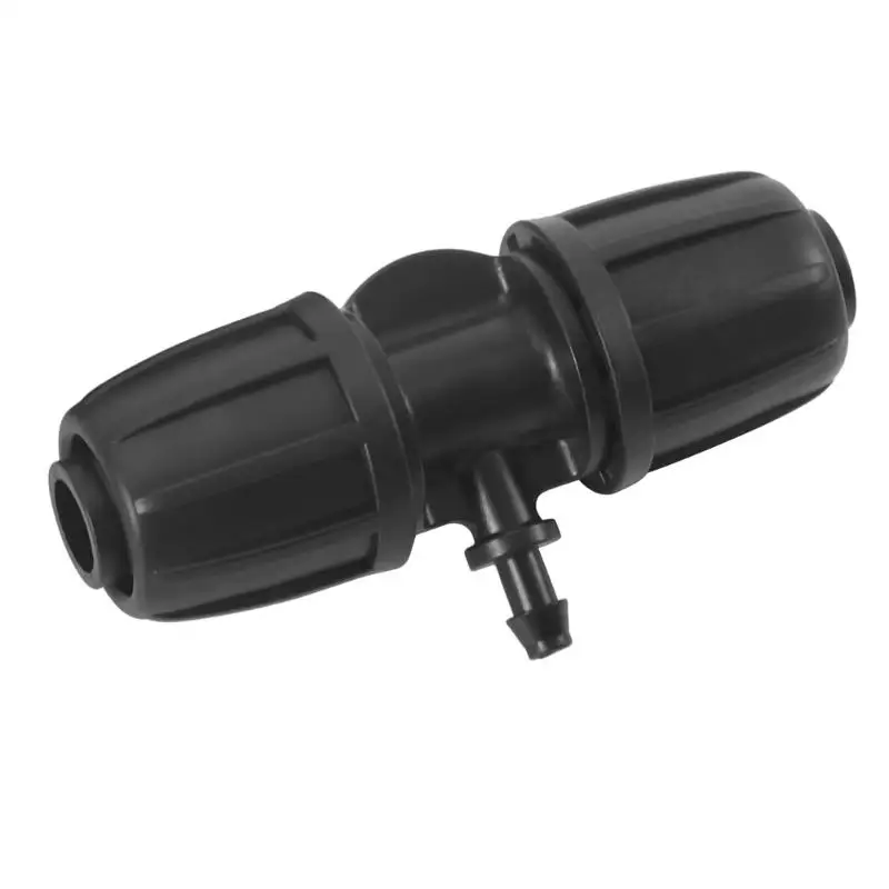10Pcs Garden Connector 16mm To 4/7 Garden Lock Barbed Tee Connector For PE Hose Garden Irrigation