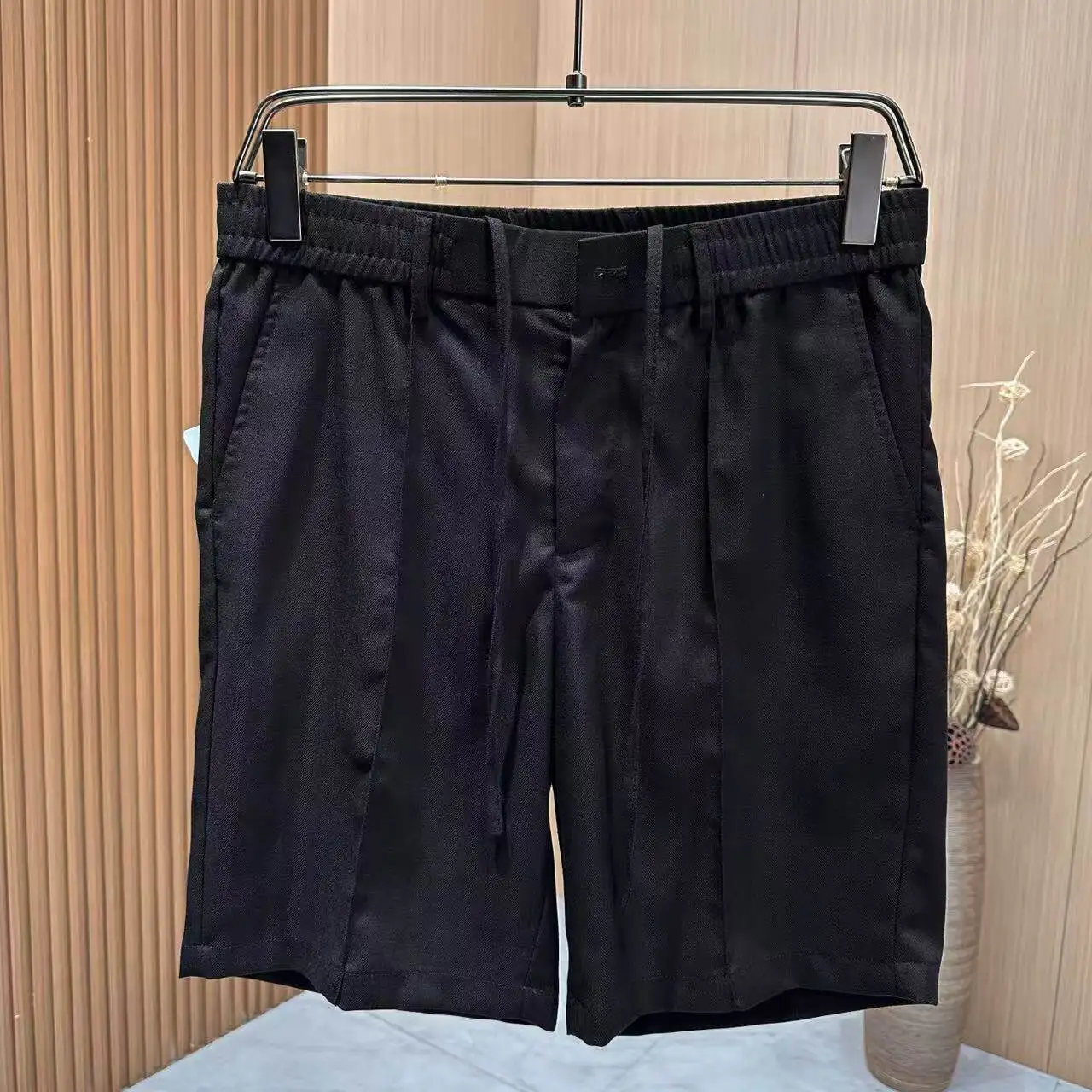 Italian men's spring and summer BC linen-blend casual pants commuter light breathable shorts