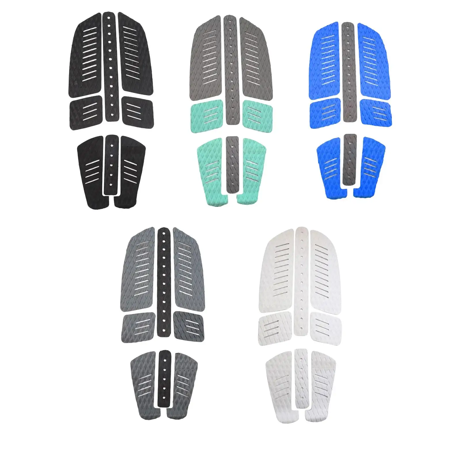 8 Pieces Surf Deck Traction Pad Foot Deck Tail Pad DIY Heel Pad Accessories