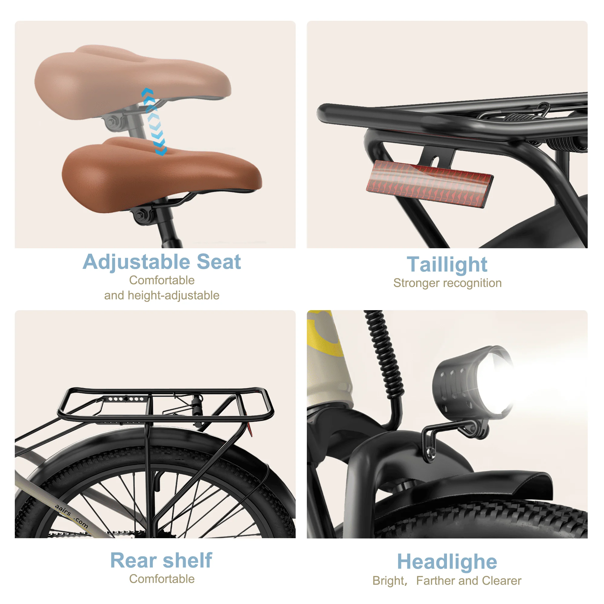 EBike ไฟฟ้าจักรยาน,24 นิ้วจักรยานเสือภูเขาไฟฟ้าพร้อมแบตเตอรี่ลิเธียม,400W 36V มอเตอร์,7 ความเร็ว 23MPH ไฟฟ้าจักรยานสําหรับผู้ใหญ่
