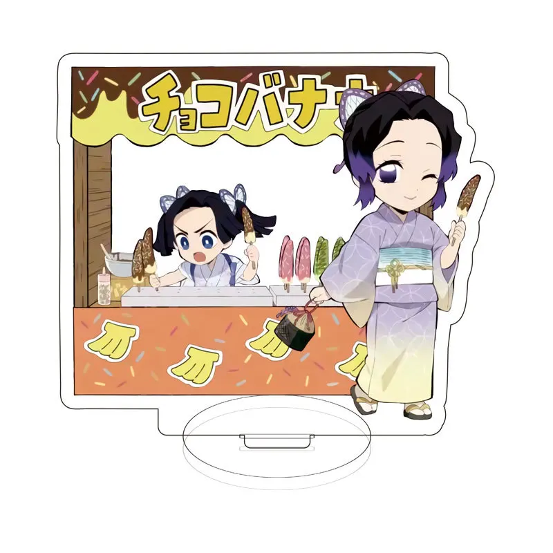 Anime Demon Slayer Peripheral Stand Acrylic Agatsuma Zenitsu Cute Character Desktop Decoration Christmas Gift Children's Toy