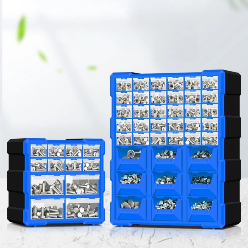 stackable-parts-organizer-cabinet-modular-plastic-storage-drawer-system-for-small-components-lego-bricks-diy-tools-jt40