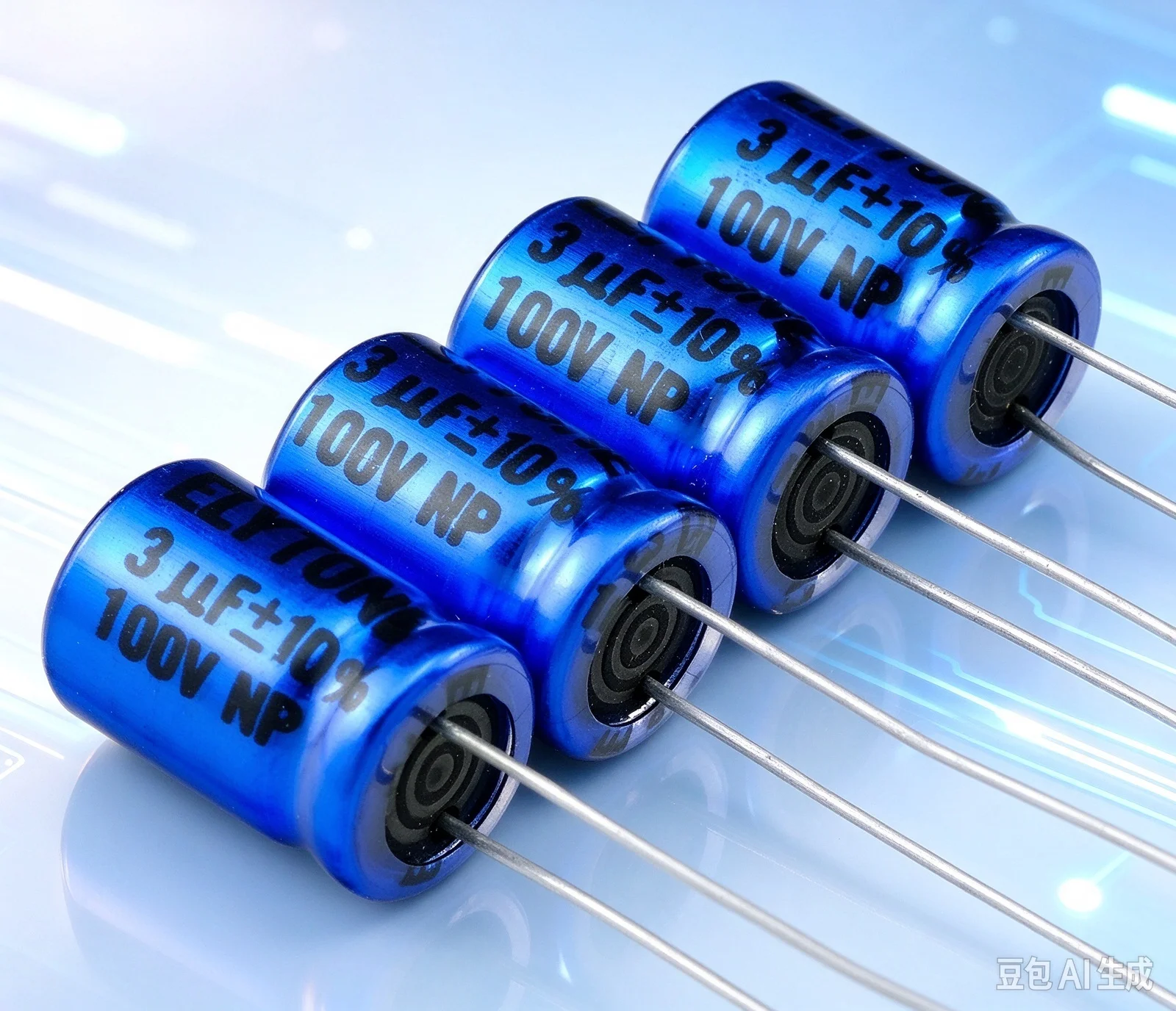30pcs  for ELYTONE NP Non‑Polar Tweeter Crossover Electrolytic Capacitor 100V 3UF,