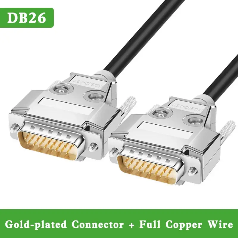 

Matel DB26 Male to Female Extension Cable Connector Industrial Grade 3 Rows HDB 26 Pin Data Cable D-SUB Male to Male Extender