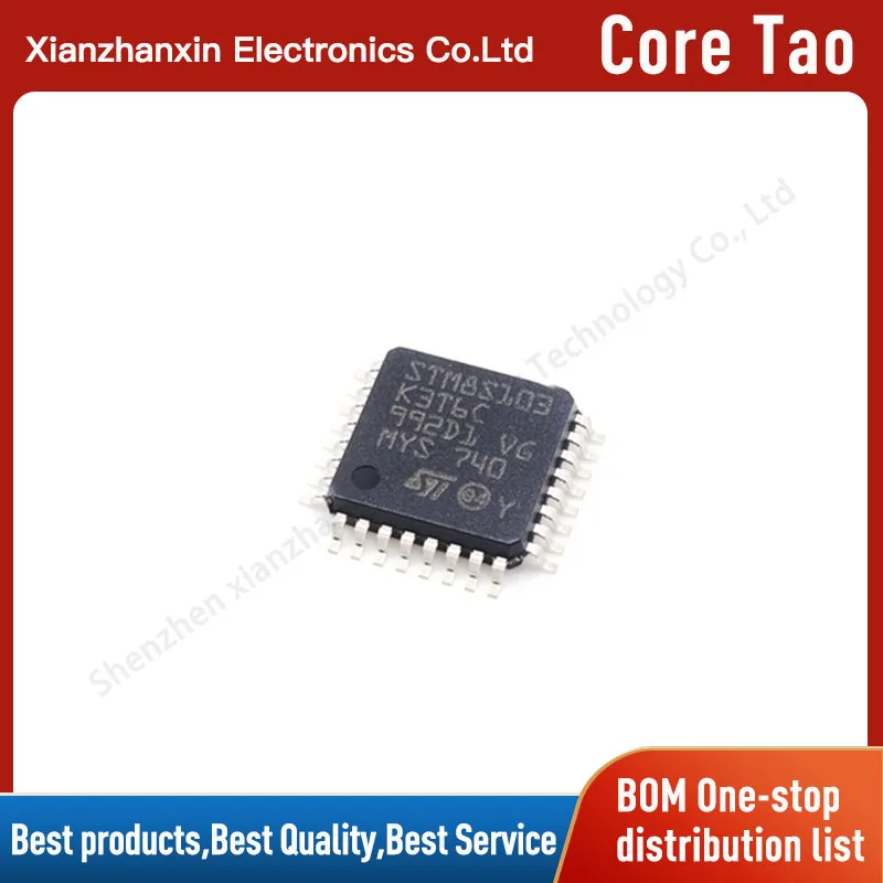 1~5pcs/lot STM8S103K3T6C STM8S103 103K3T6C LQFP32 Microcontroller chip