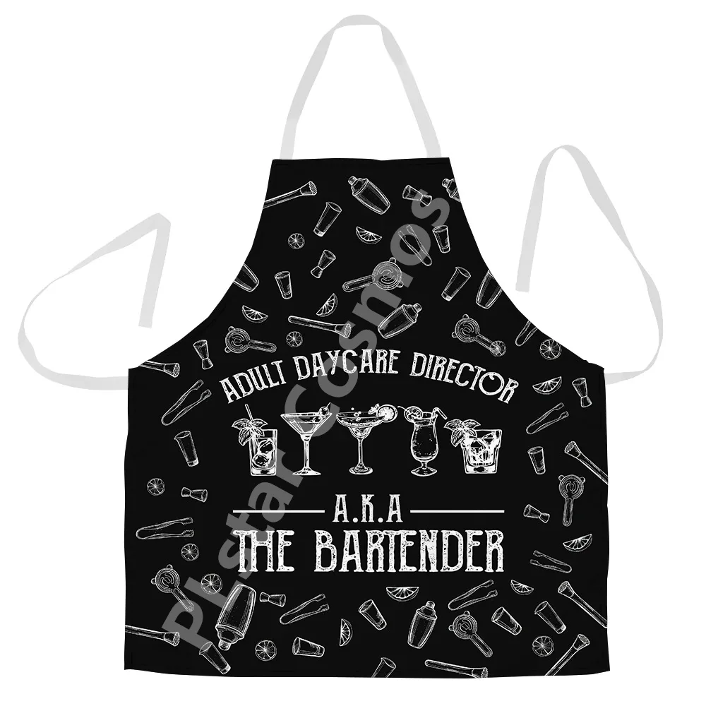 Bartender Adult Daycare Director Apron 3D All Over Printed Apron