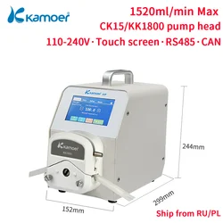 Kamoer 1520ml/min WiFi UIP CK15/KK1800 Intelligent Peristaltic Pump 100V-240V with Touch Screen Adjustable Flow for Lab