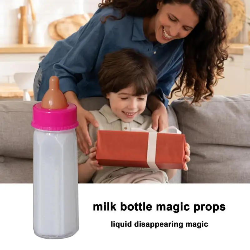 Mini biSantos magique pour bébé Reborn, jouet, bouteille de lait liquide, accessoires de lait disparaissant, cadeau pour enfant, accessoire de magie