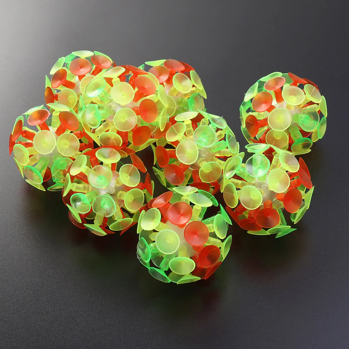 

9Pcs Multicolor Luminescent Suction Balls Stick to Any Surface No Paint Damage Party Gift Birthday Carnival Prize Kids Fun