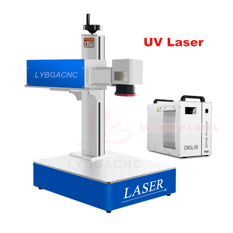 LYBGACNC Mini Fiber Marking Machine Desktop JPT Optical Fiber Engraver 20W 30W 50W 60W for Metal PVC Plastic Marking